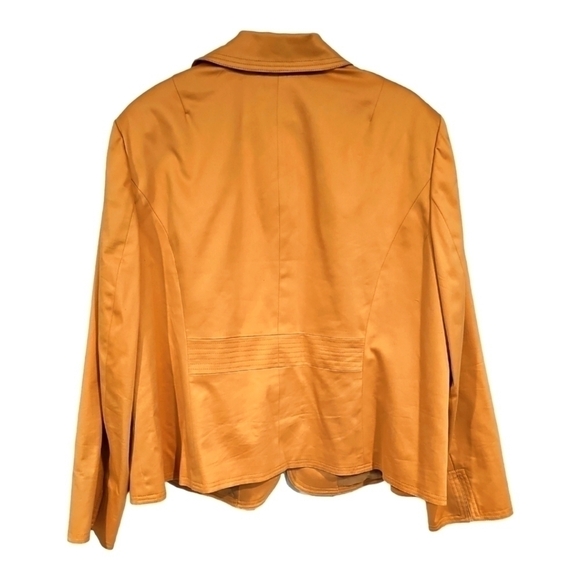 VALARIE Steven's gold lined blazer jacket sz 22W - Picture 2 of 13